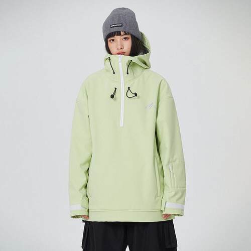 新款直销板滑雪服女冬季卫衣连帽全压胶户外专业防水双板新款上衣