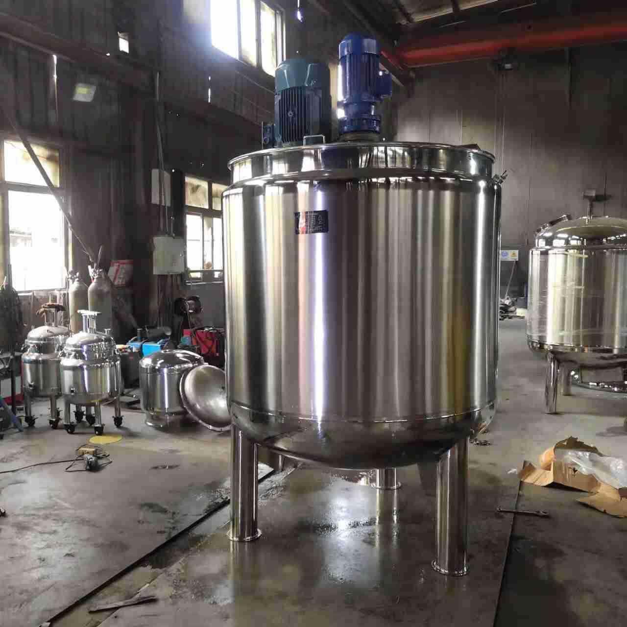 供应不锈钢搅拌机1000L电加热搅拌罐配料配液搅拌罐化工配料桶