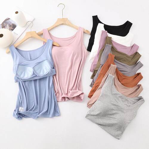 Women Mixed Color Tank Tops Set 1 4 6 Pieces Casual