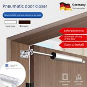 气压闭门器缓冲闭门简易防火门纱门自动闭门装 置家用定位回弹器