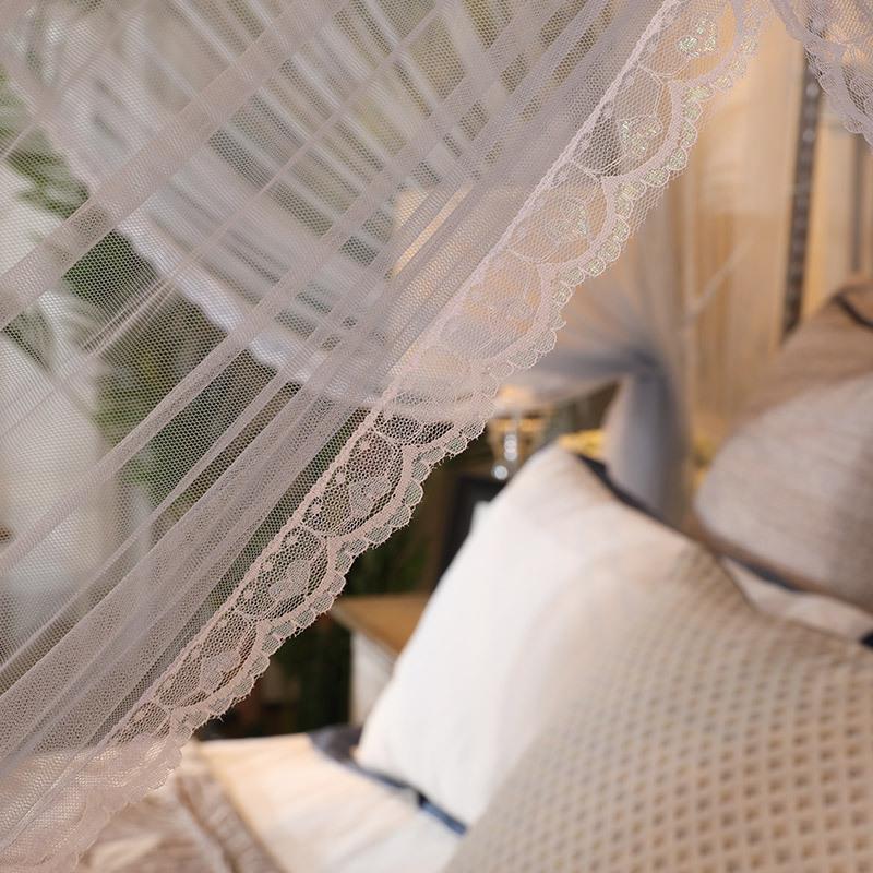 5BTV豪4华蚊LUL帐双层公主风1.m1.8m床支架款家用2米新落地欧式纹