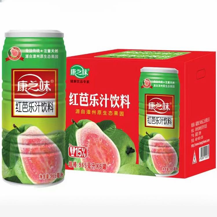 闽南特产康之味红芭乐汁番石榴汁果汁饮料965ml*6瓶聚餐火锅常备