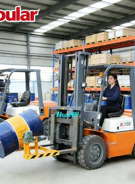 现货供应HK00叉车电动油桶翻转器自动抱箍倒料倾倒机具倒桶器