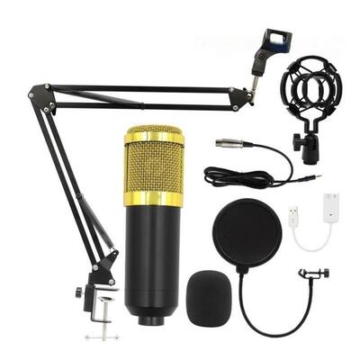 Bm800 condenser microphone + V8 sound card computer recordin