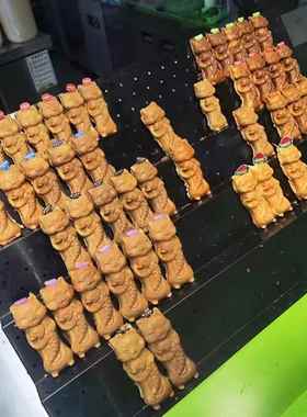 网红猫抱鲷鱼烧模具吃夹馅商用小机器猫抱鱼机摆摊鱼华机夫QRT松