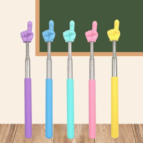 Stainless Steel Telescopic Reading Pointer for Children, Fin
