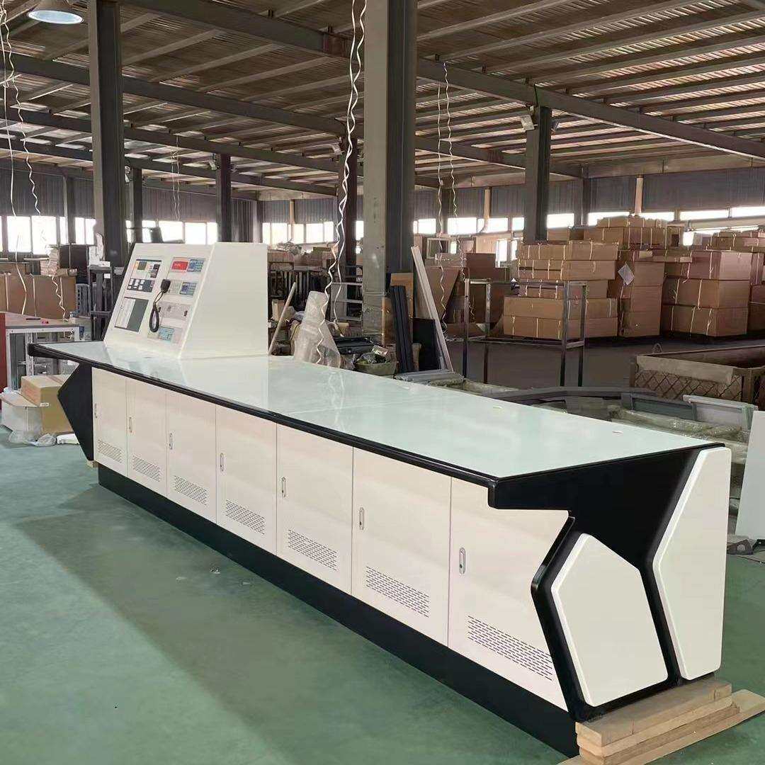 监控台琴型多挥联指挥中心弧形台中控室控制指中心监控操形作台异
