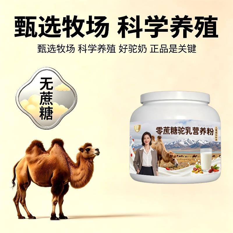 儿童零蔗糖驼乳粉上学便携均衡营养驼奶粉厂家直销100%正品配