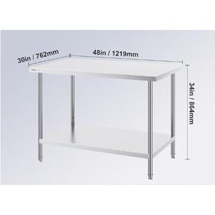 全钢打201不锈层工作台隔板可调节高度商用餐厅备XTO菜操作台双荷
