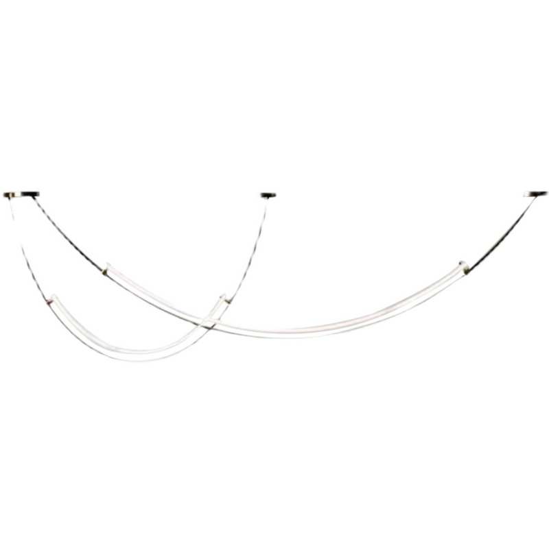 北欧餐厅吊灯设计师现代艺术前台吧台简约样板间弧形线条客厅吊灯