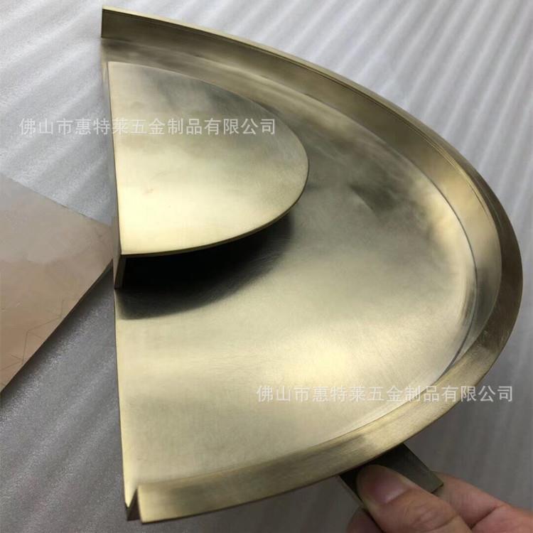 厂家直销新中式圆形门把手半圆木门大门拉手仿古不锈钢玻璃门拉手