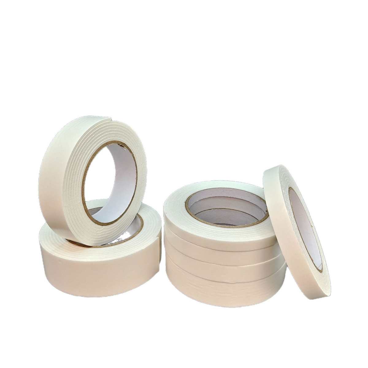 白色pe海绵双面胶 加宽高粘胶带两面白色粘胶强力固定墙面胶带