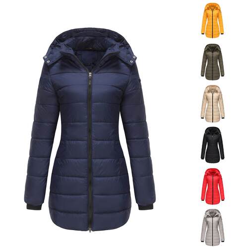 Waterproof cotton jacket with detachable cap, long sleeved