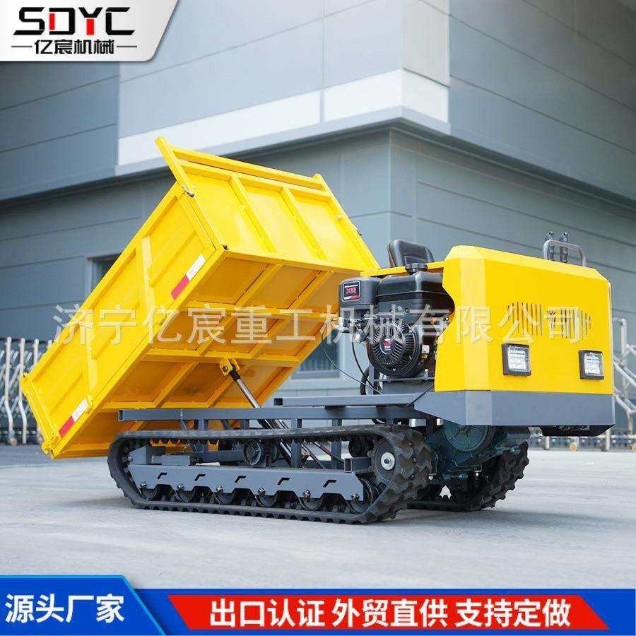 外贸出口履带运输车农用山地自卸车柴油液压小型履带运输车