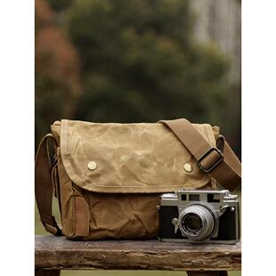 大象小站 蜂蜡帆布覆古摄影包单肩相机包内胆收纳微单专业xhalf
