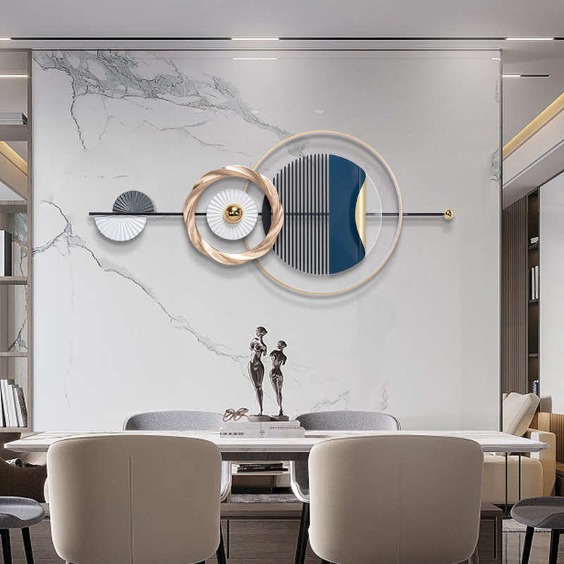 福雕家饰现代客厅装饰画沙发背景墙壁画北欧轻奢创意餐厅铁艺挂件