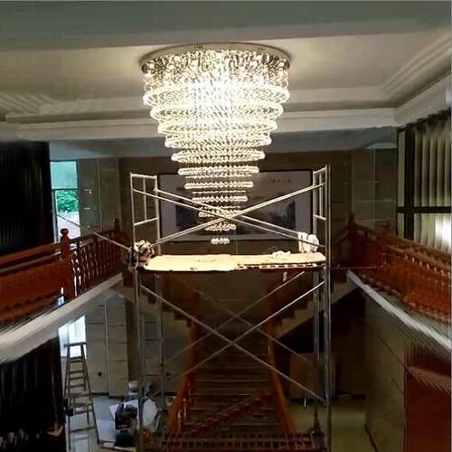现简约led吊灯水晶灯客厅卧室灯创意餐厅楼梯吊线水晶灯灯具