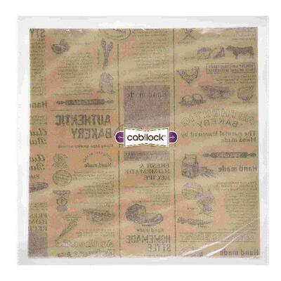 50 Sheets Food Grade Wrapping Paper Brown Hamburger Patty