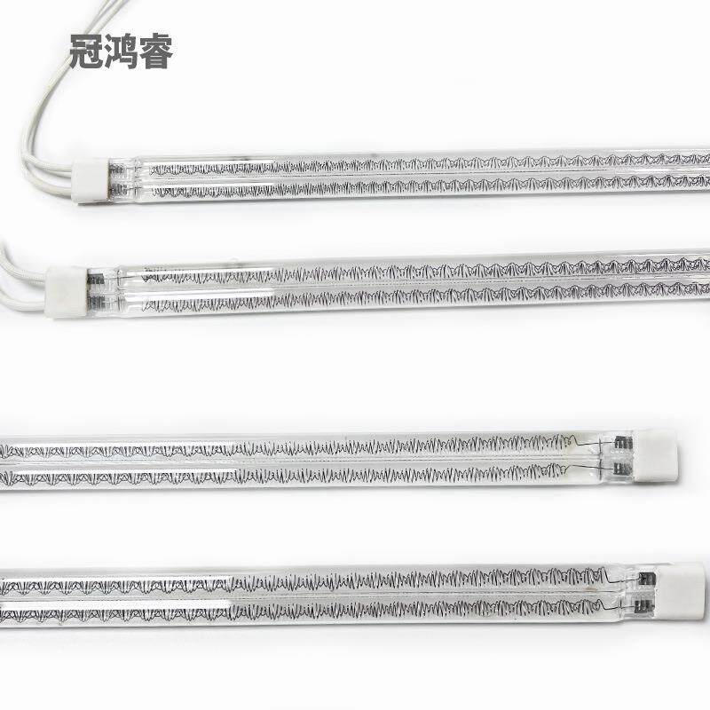 双管红外线加热灯560MM半涂白水性喷墨加热管4KW角丝红4000W IR灯