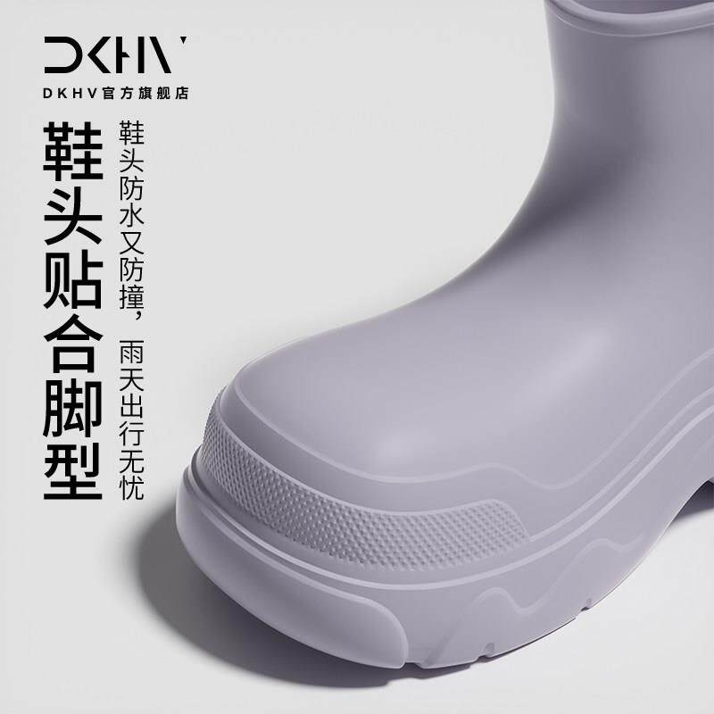 新品软底雨靴女款时尚外穿2026春秋新款厚底防水防滑雨鞋女式成人