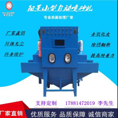 小型全自动喷砂机鞋面皮革表面处理输送式自动喷砂机