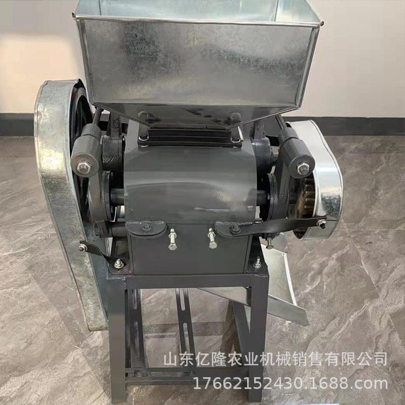 大豆压扁麦片机自动上料燕麦压扁机五谷杂粮破碎机