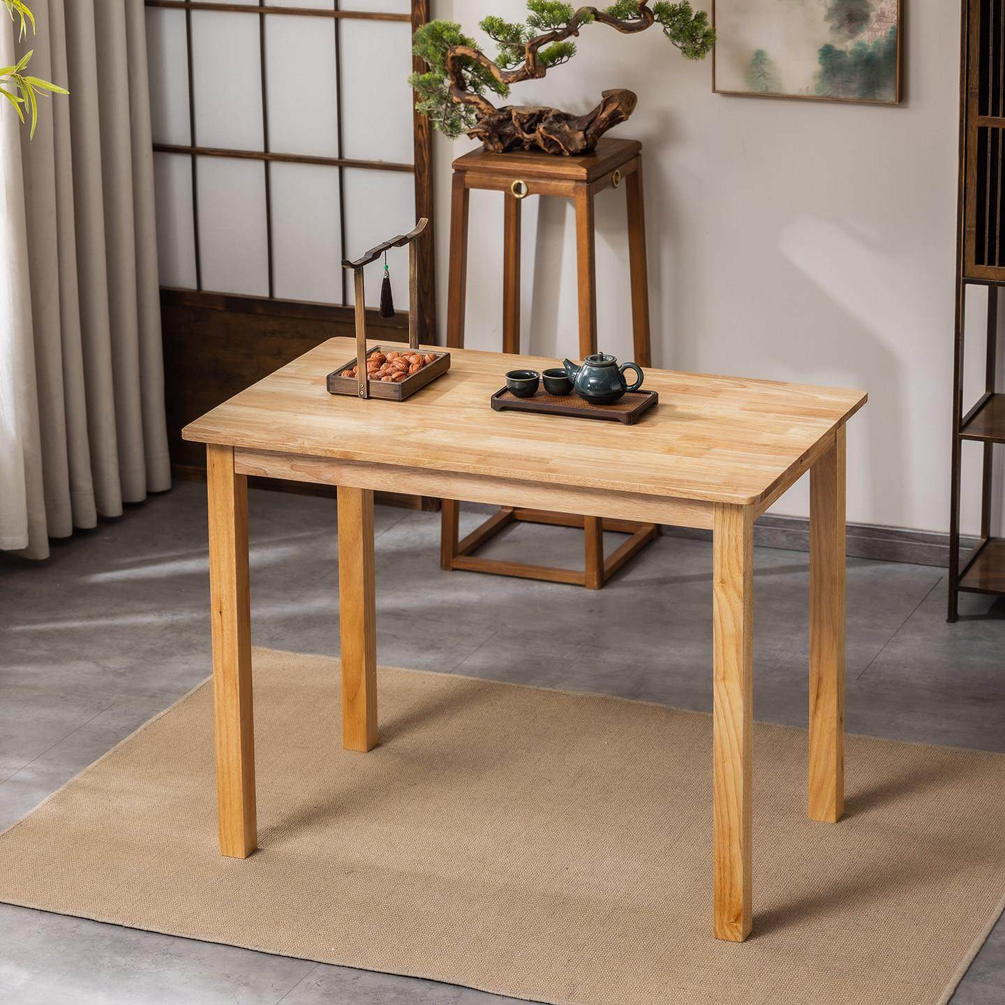 实木桌子家用小户型长方形客厅吃饭餐桌多功能卧室简约写字学习桌,住宅家具,实木餐桌,淘宝优惠券,粉丝福利购,淘宝优惠卷