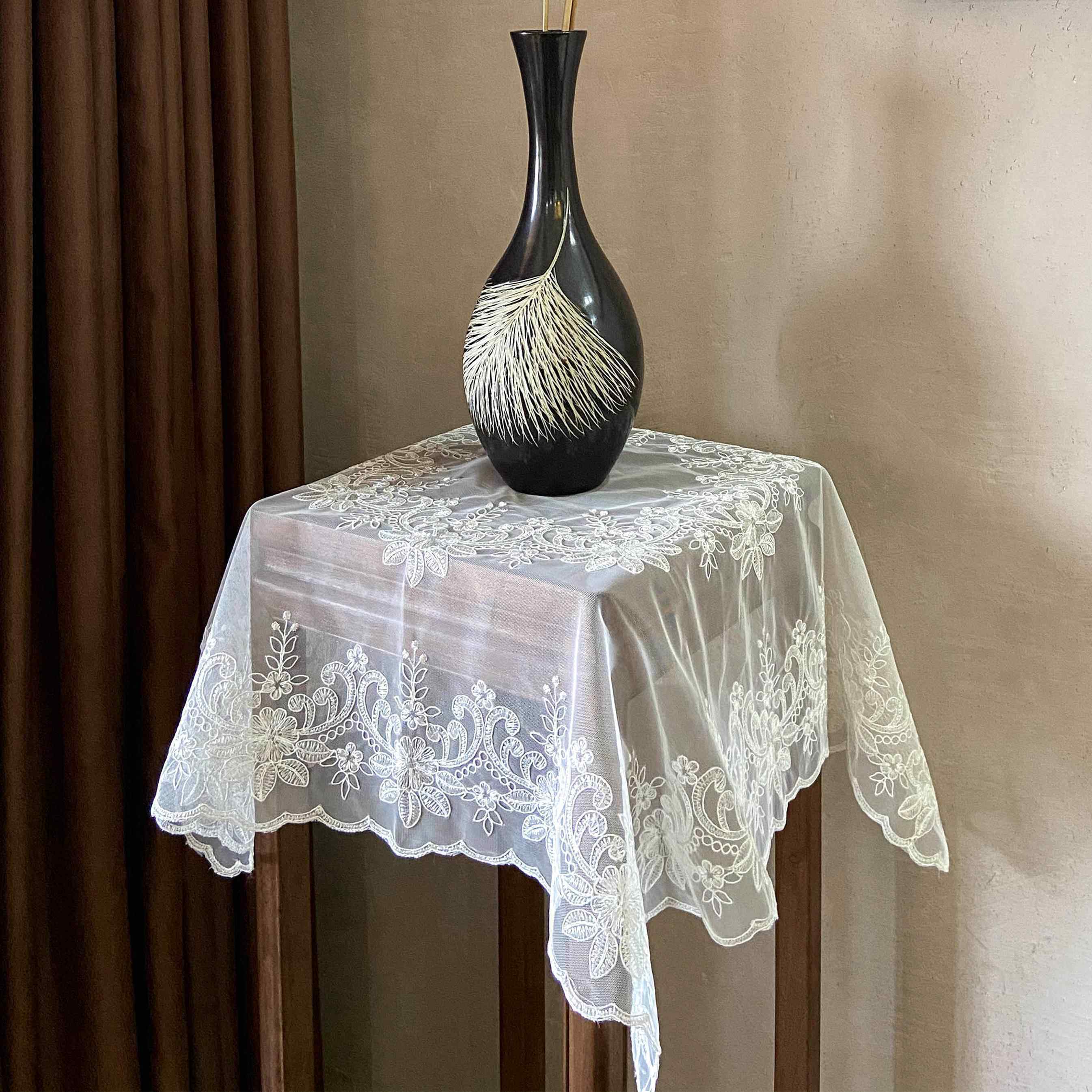 欧式蕾丝网纱简约床头柜盖布冰箱空调洗衣机电视茶具装饰防尘盖巾,居家布艺,万能盖巾,淘宝优惠券,粉丝福利购,淘宝优惠卷