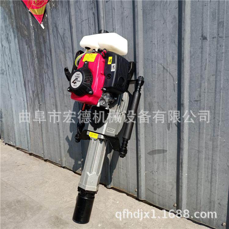 易携带手提式汽油打桩机钢筋钢管打桩锤木头埋桩打墩机