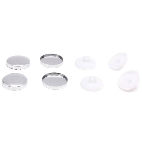 加厚黑白塑料手缝线胶底包扣胚diy手工包布纽扣胚铝布包扣坯