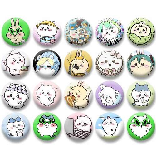 Cute Chiikawa Badge Cartoon Animation Peripheral Lapel P Tin