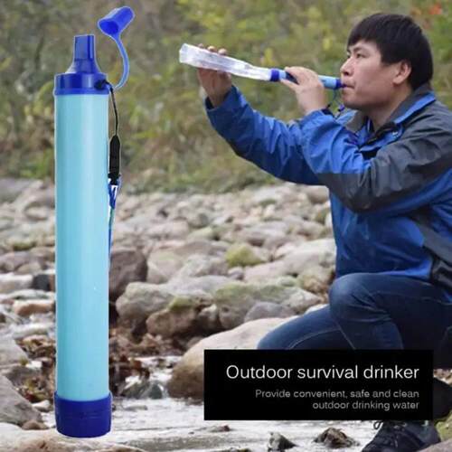 Portable Outdoor Water Purifier Camping Hiking Emergency Sur