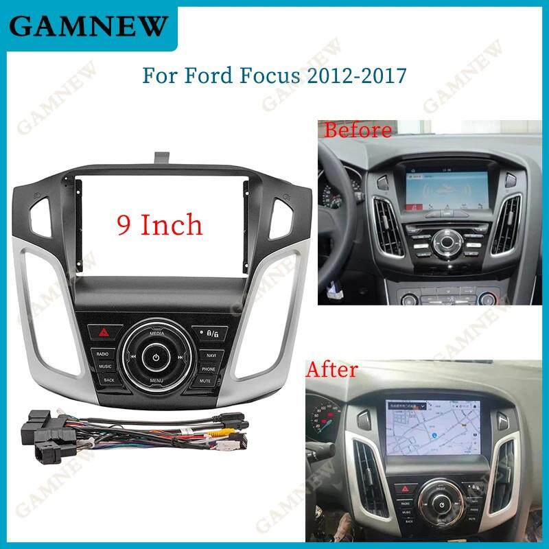 适用福特福克斯2012-2017 FORD FOCUS安卓导航百变9寸改装面板框