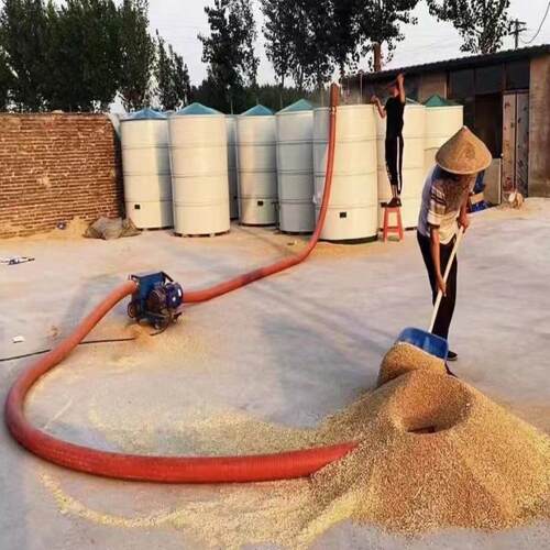 现做现发上料机粮仓倒粮螺旋输送机可弯曲颗粒物料提升机