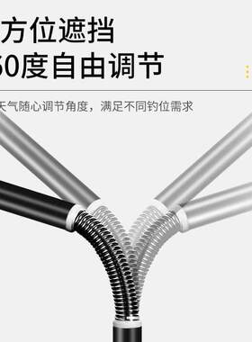 折叠钓鱼专用钓钓鱼防雨防晒万向遮阳伞单层伞户外伞单人垂钓