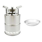 柴露营 灶折叠 野餐火炉柴火户外用品野外便携式 不锈钢热卖