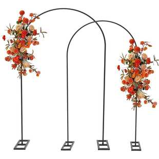 饰 7.2ft金属婚礼拱门支架气球拱形背景框架生日派对装 6ft 6.6ft