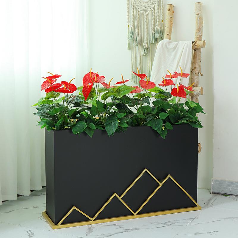 仿真红掌盆栽仿真花绿植假花塑料花景观植物落地造景花箱花槽装饰