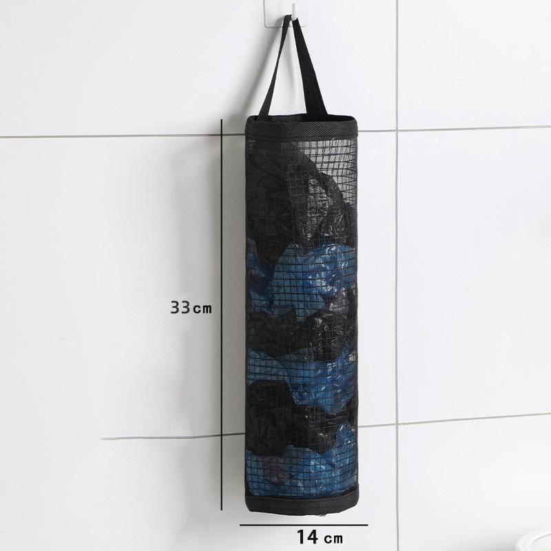 厨房收纳垃圾袋挂袋挂壁抽取式便捷圆形塑料袋收集器整理储物袋