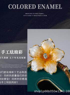 珐琅彩纸巾盒摆件家居抽纸盒茶几家用餐巾客厅纸抽收纳礼盒