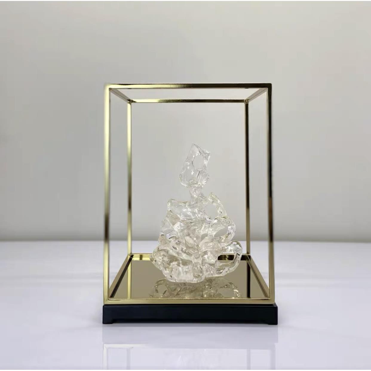 新中式创柜意太湖酒石品店样板间办公室客厅玄关电视BJ1067书软装