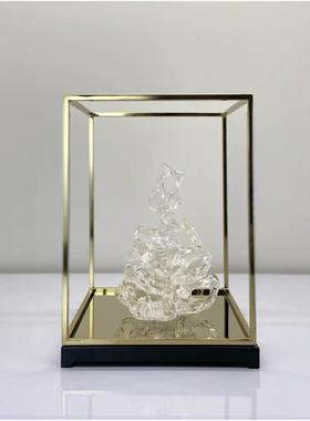 新中式创柜意太湖酒石品店样板间办公室客厅玄关电视BJ1067书软装