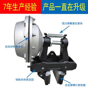 安装 385F左右立式 气动制动器给气刹车夹紧器大摩擦片 384 DBH383