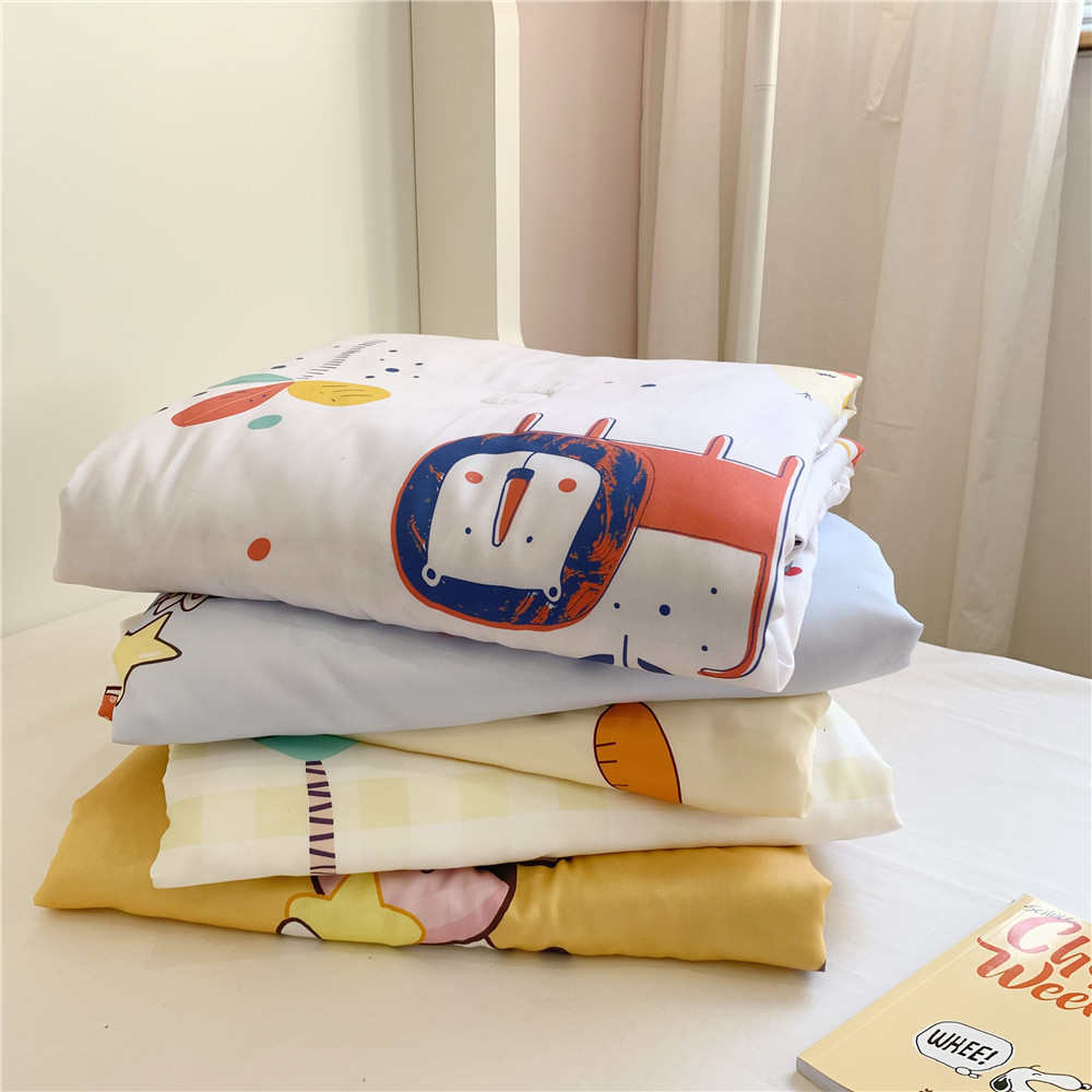 夏季丝幼儿园子儿童夏被小孩子卡通薄被被夏凉空调天被芯可爱