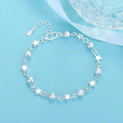 Fashion 925 Sterling Silver Bracelets for Women Small Star F