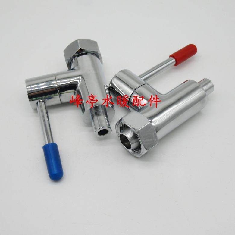 全铜垂直式开水机柜机龙头 立式开水器冷热水嘴 饮水台带开关龙头