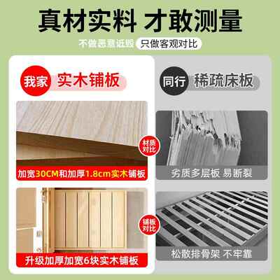 实木型床简卧约现代1米8室双人PDK用床1.5米经济单人床1.2出租房