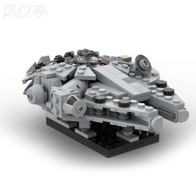 BuildMOC兼容小颗粒益智拼插积木玩具MOC-41461微型千年隼