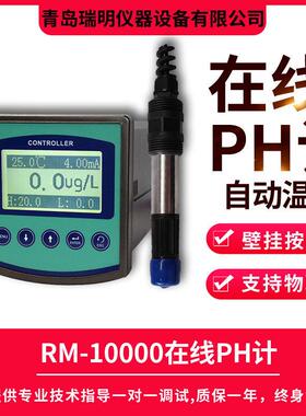 在线PH计酸度计工业污水废水酸碱度测试仪ph控制器4-20mAph计