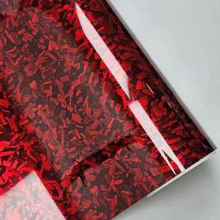 汽车内饰中柱贴膜改色PET锻造碳纤维加厚钢琴黑贴纸机车改色膜